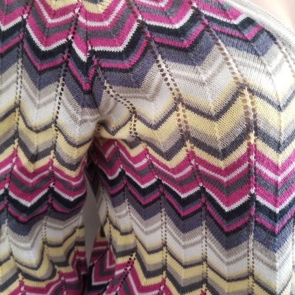 Banana Republic Chevron Striped Cardigan Sweater S - Picture 7 of 11